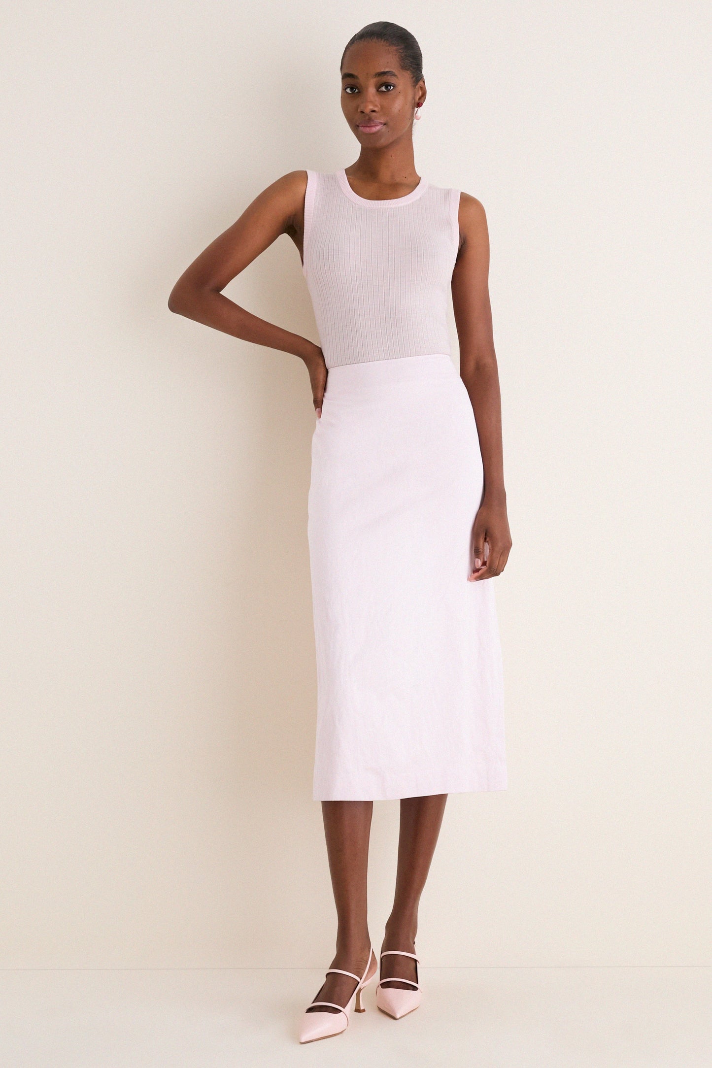 Cherry Blossom Phoebe Midi Skirt