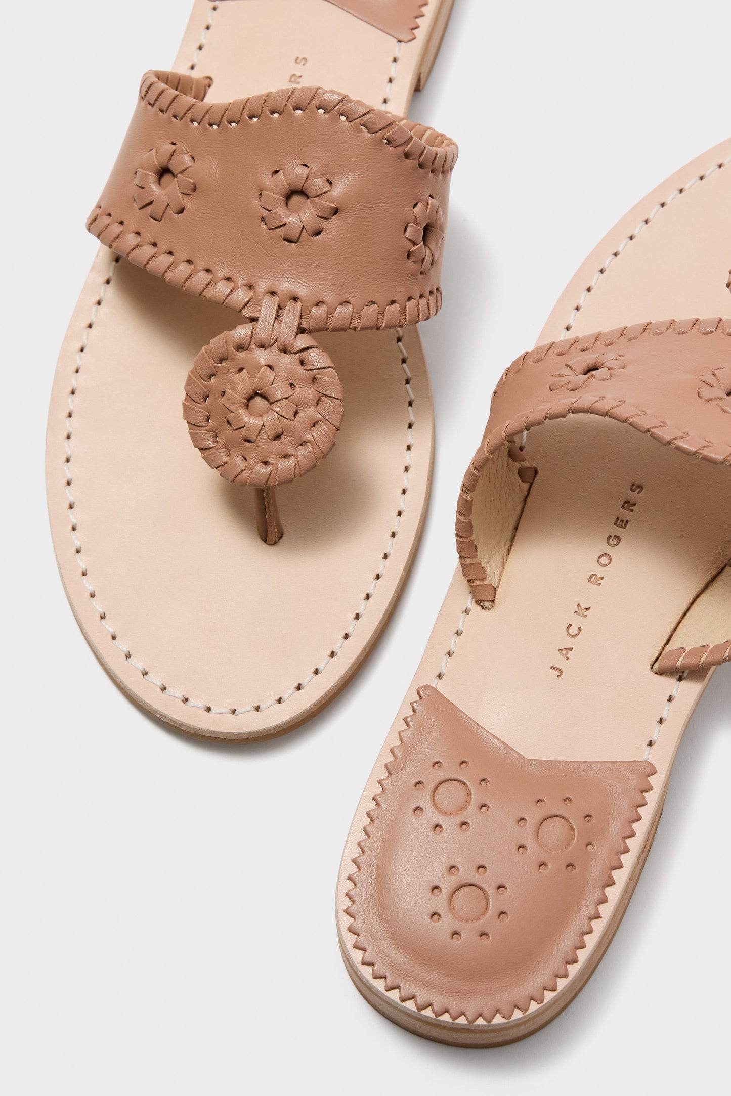 Cafe Au Lait Jacks Flat Sandals
