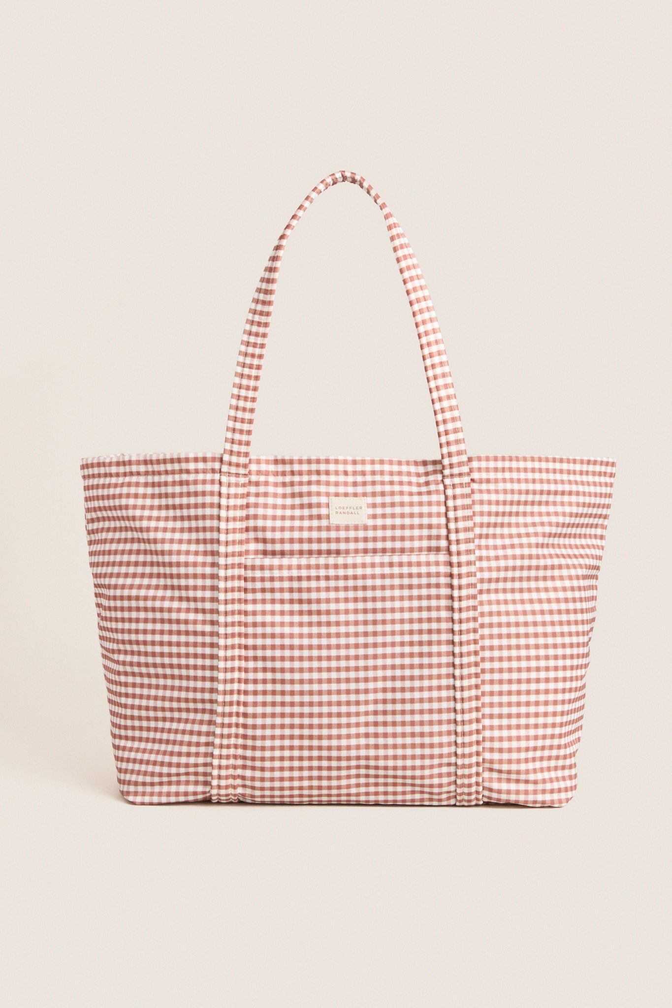 Brown Gingham Dina Tote