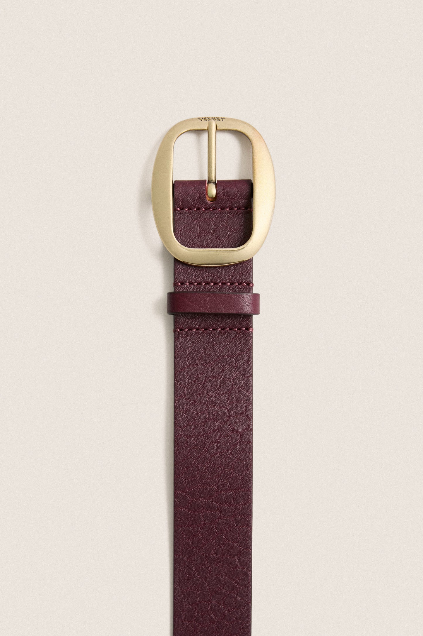 Burgundy Dara Buckle Belt