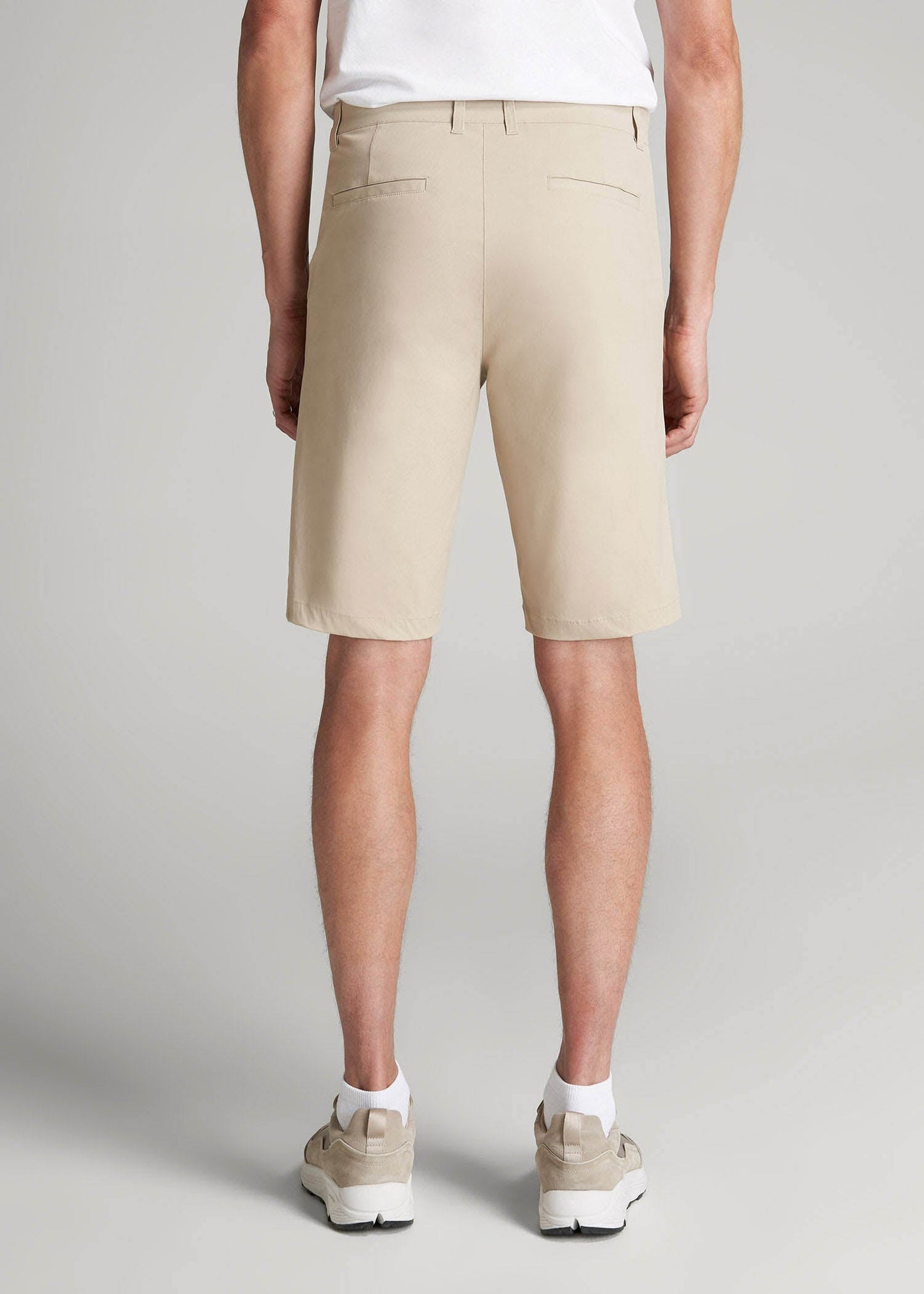 Traveler Chino Shorts for Tall Men in Light Khaki