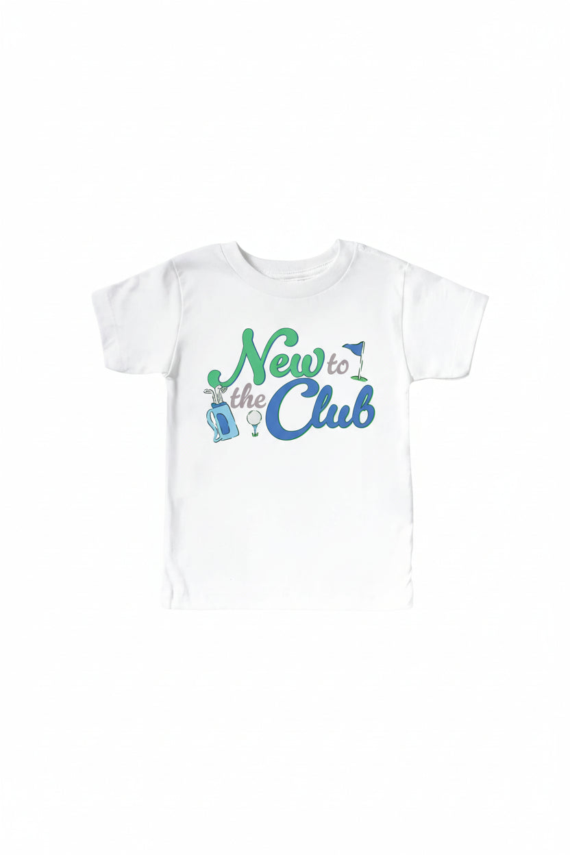 New To The Club Kids Graphic Tee | White