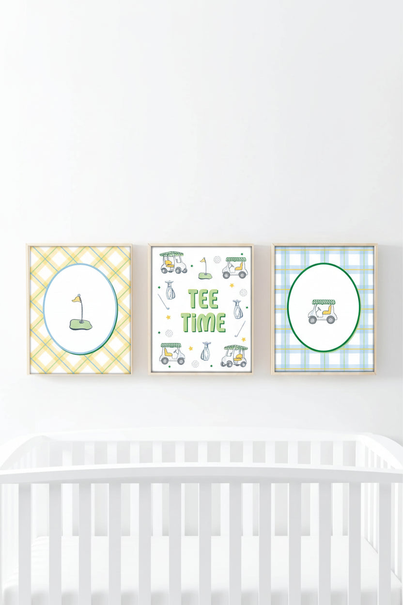 Country Club Cuties Bundled Digital Nursery Wall Art | Green
