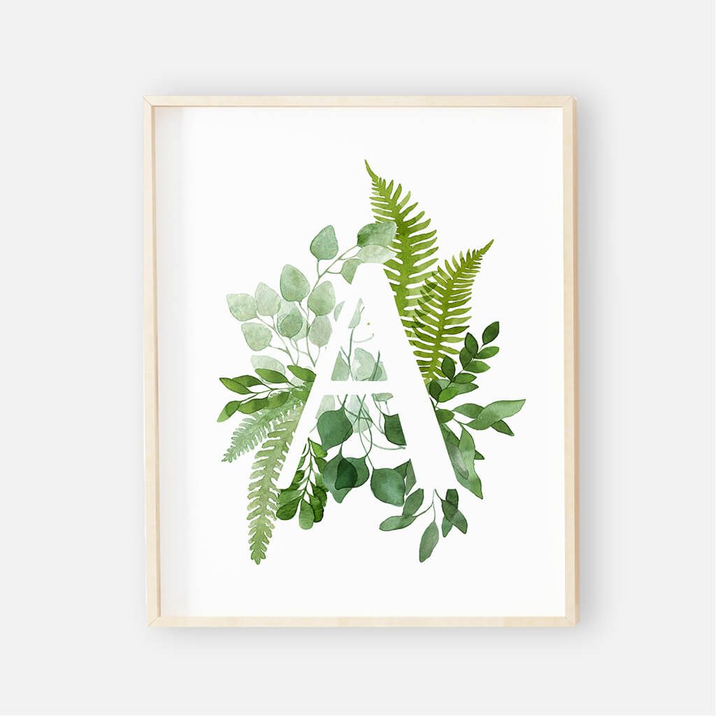 Leafy Greenery Bundled Digital Nursery Art