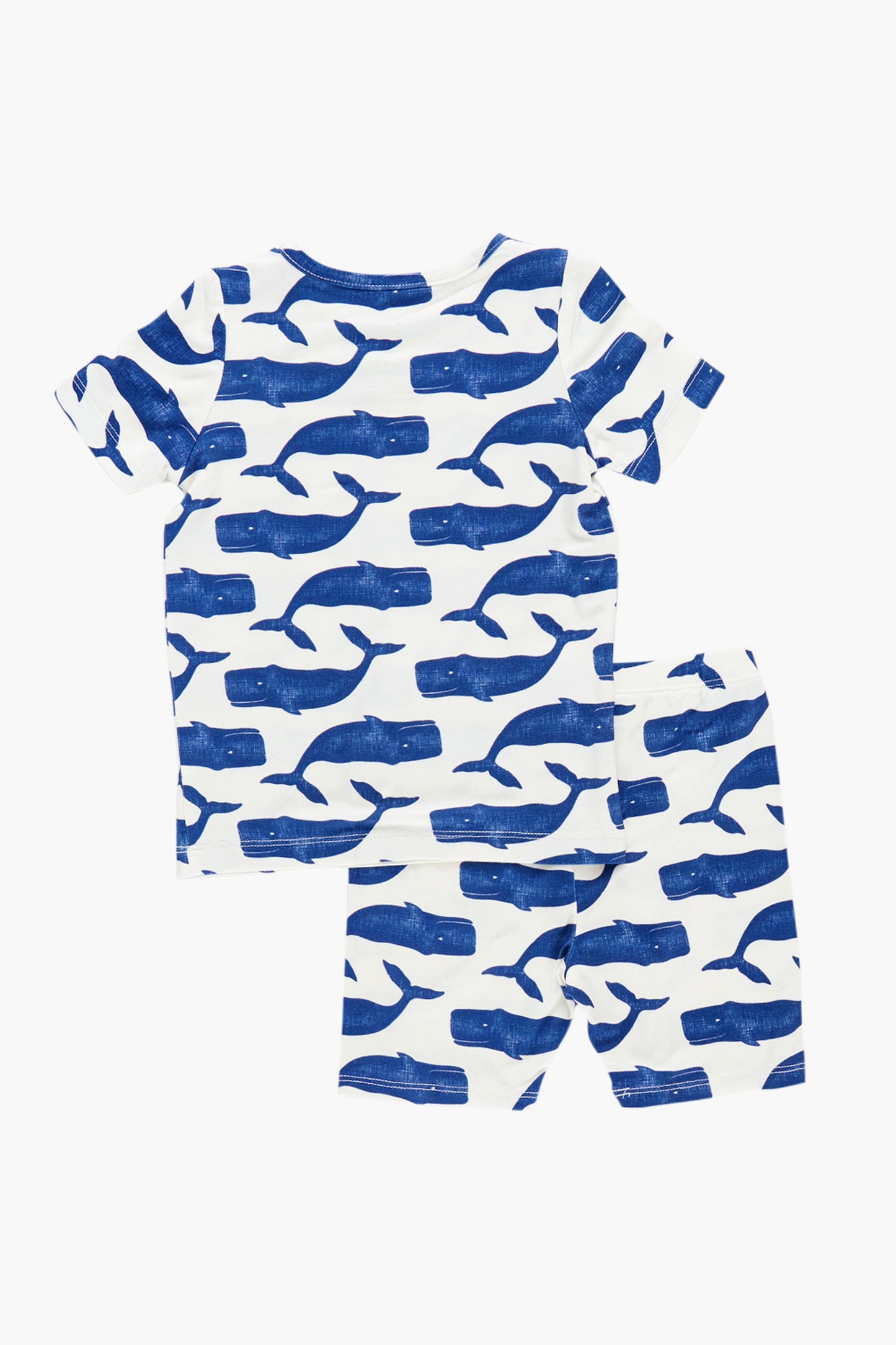 Blue Whales Kids Bamboo Short Sleeve PJ Set