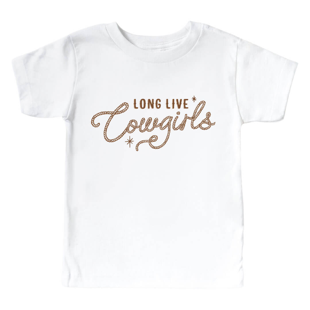 Long Live Cowgirls Kids Graphic Tee | White