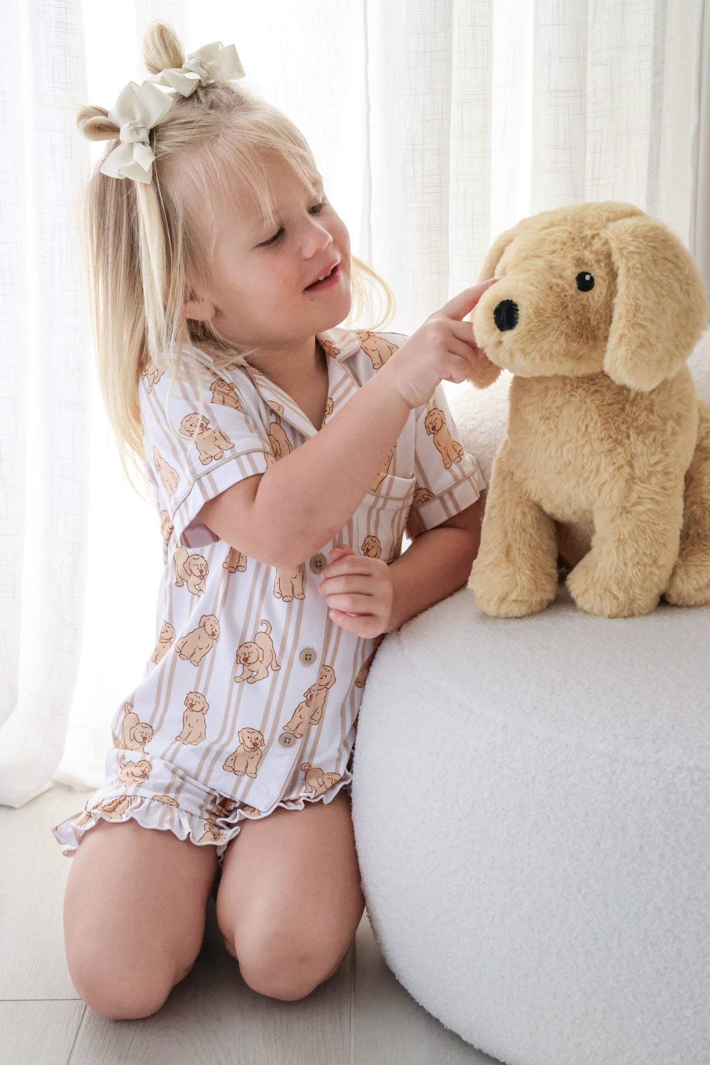 Girl's Two Piece Short Lounge Set | Ruff Life