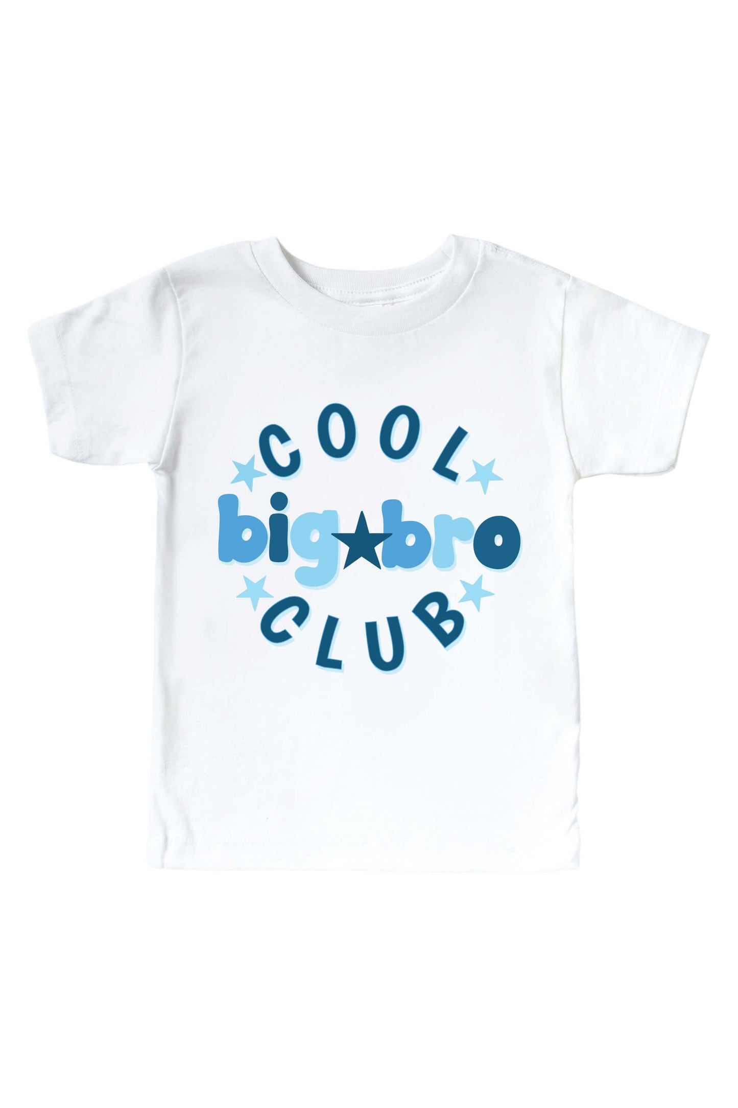 Cool Big Bro Club Kids Graphic Tee | White