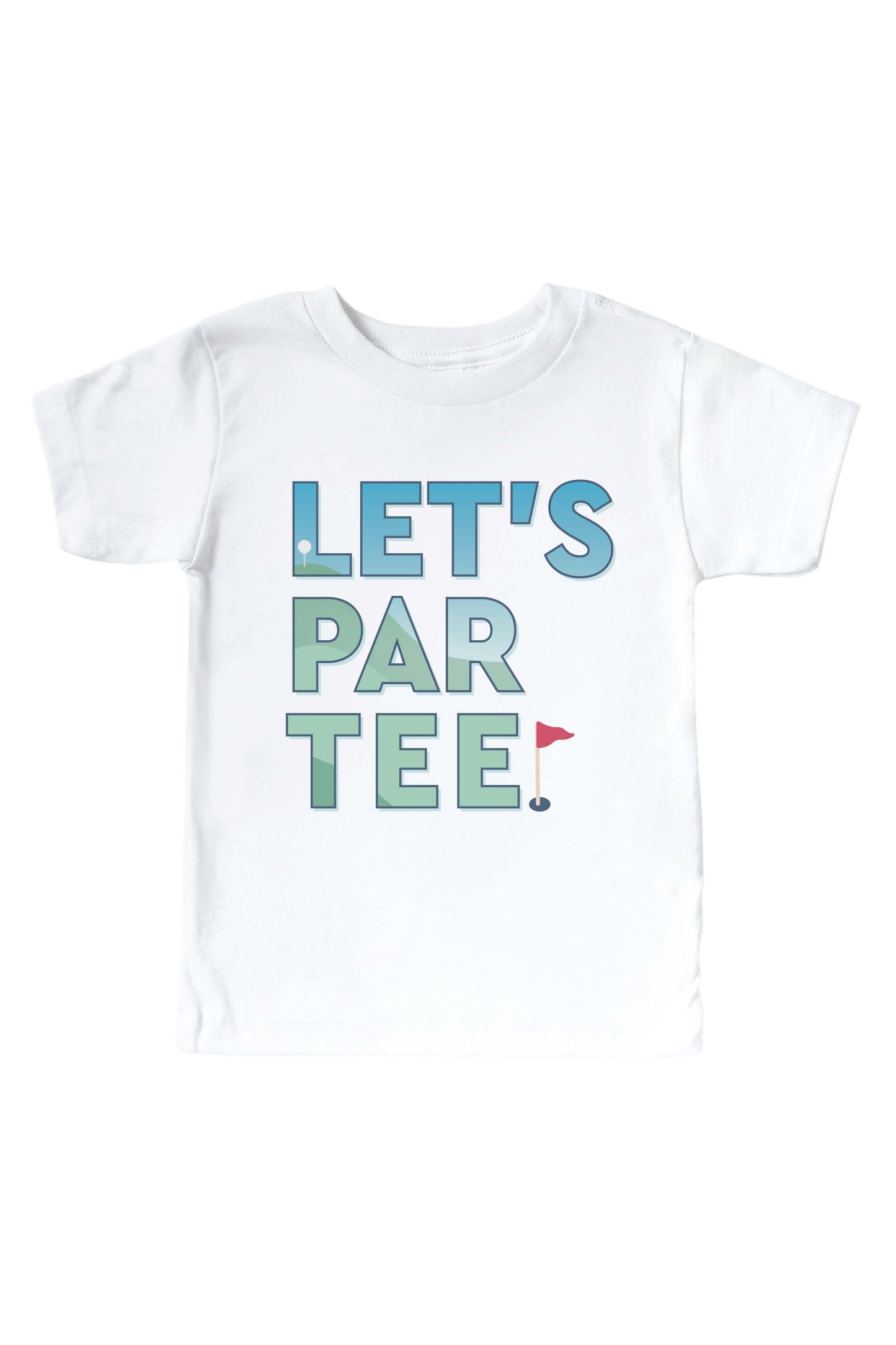 Let's Par Tee Graphic Bodysuit & Kids Tee | White