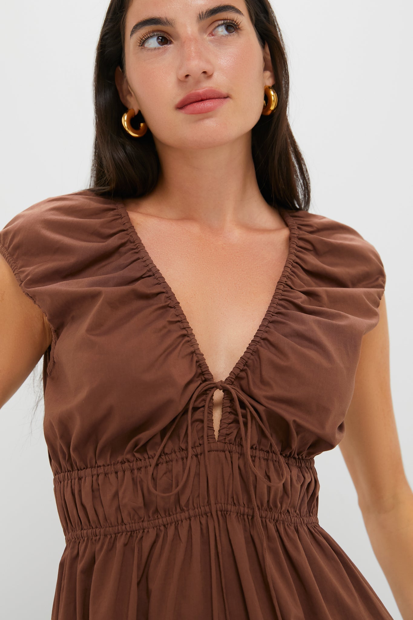 Chestnut Brown Hedda Maxi Dress