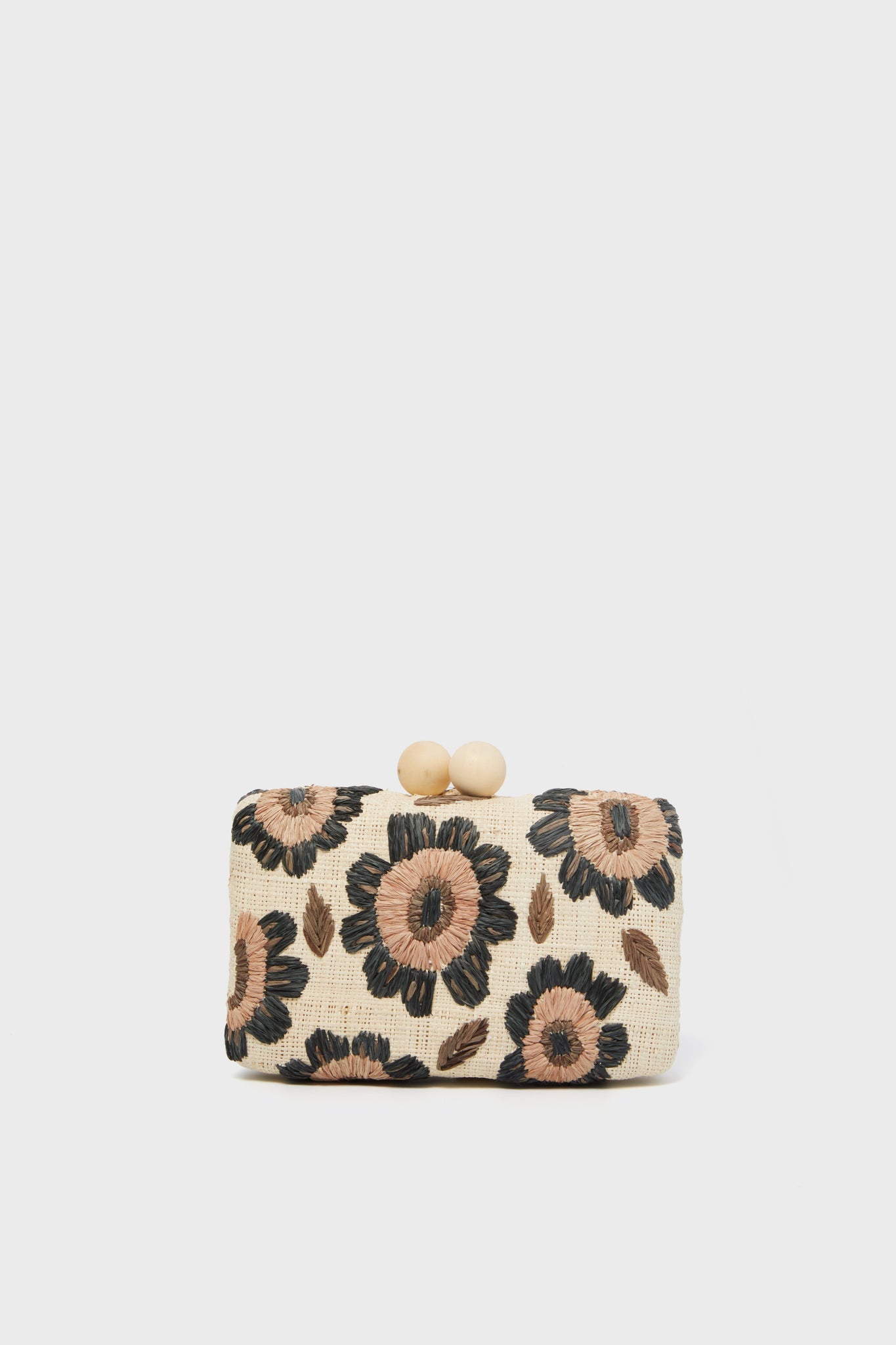 Brown Floral Bryn Clutch