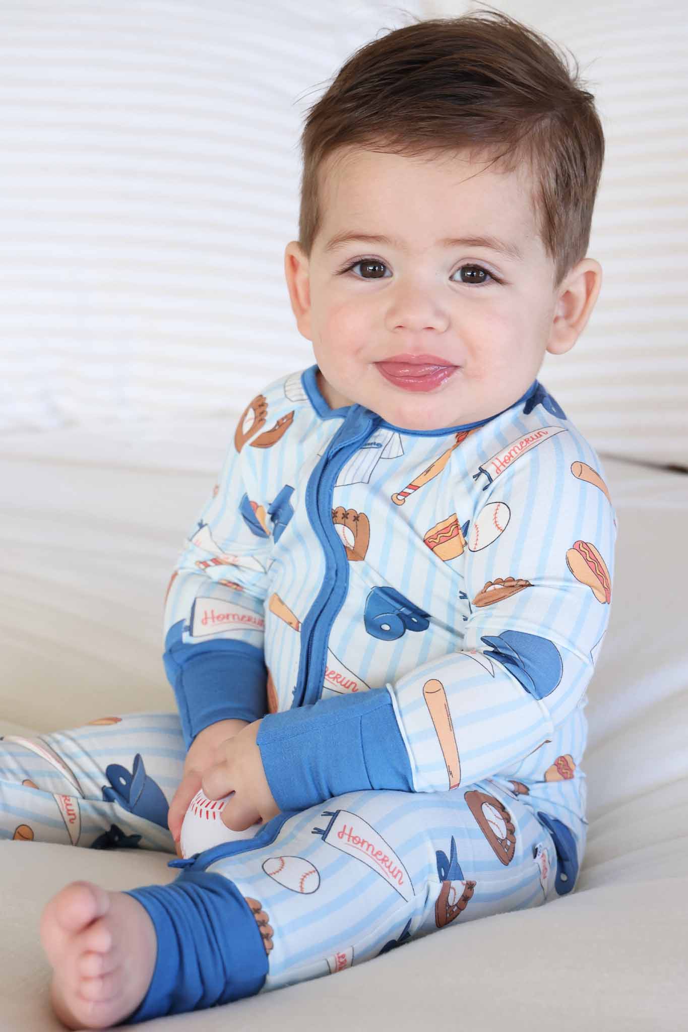 Ballpark Bros Convertible Bamboo Zip Romper
