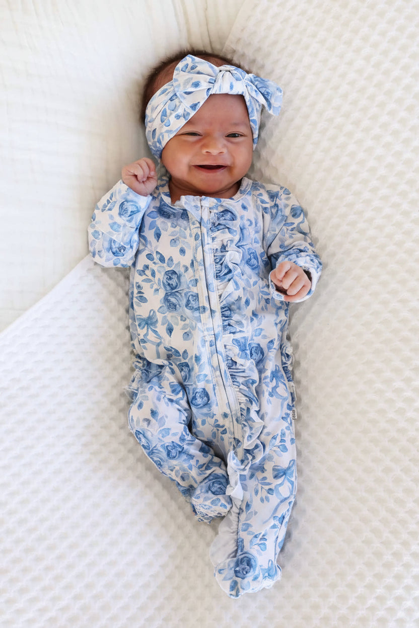 Betsy's Blooms Knit Large Bow Headwrap