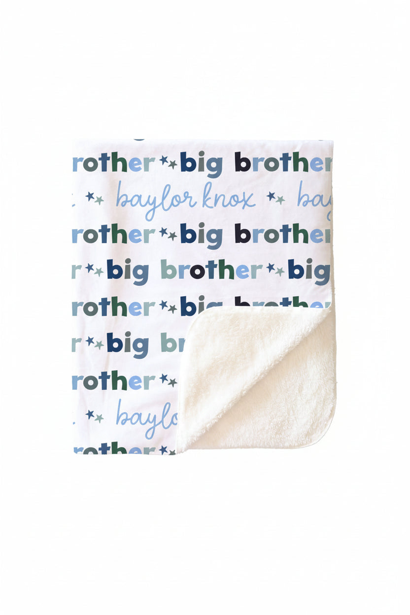 Big Brother Personalized Kids Blanket