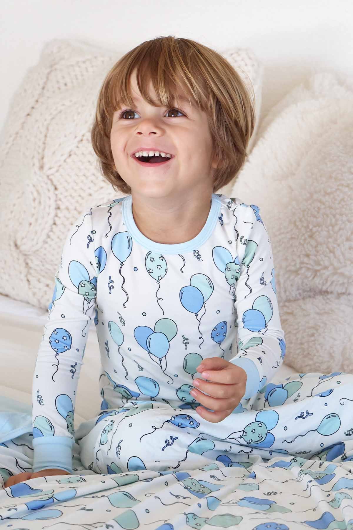 Party Time Two Piece Pajama Set | Blue