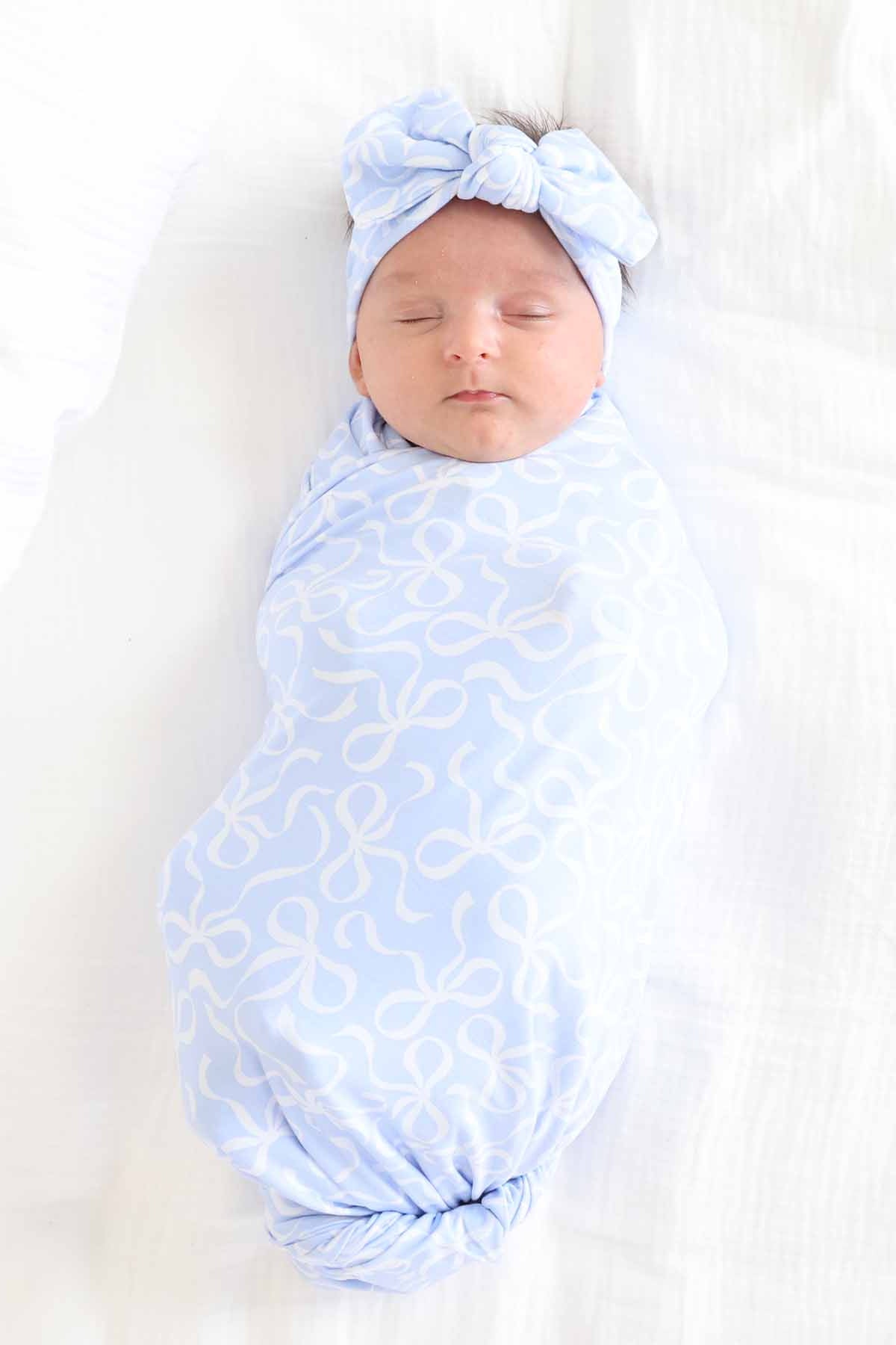 Blue-tiful Bows Knit Large Bow Headwrap