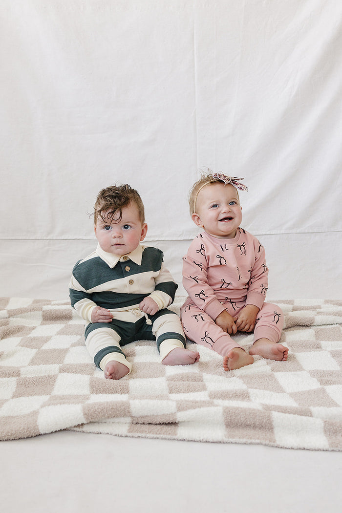 Blush Bows French Terry Set