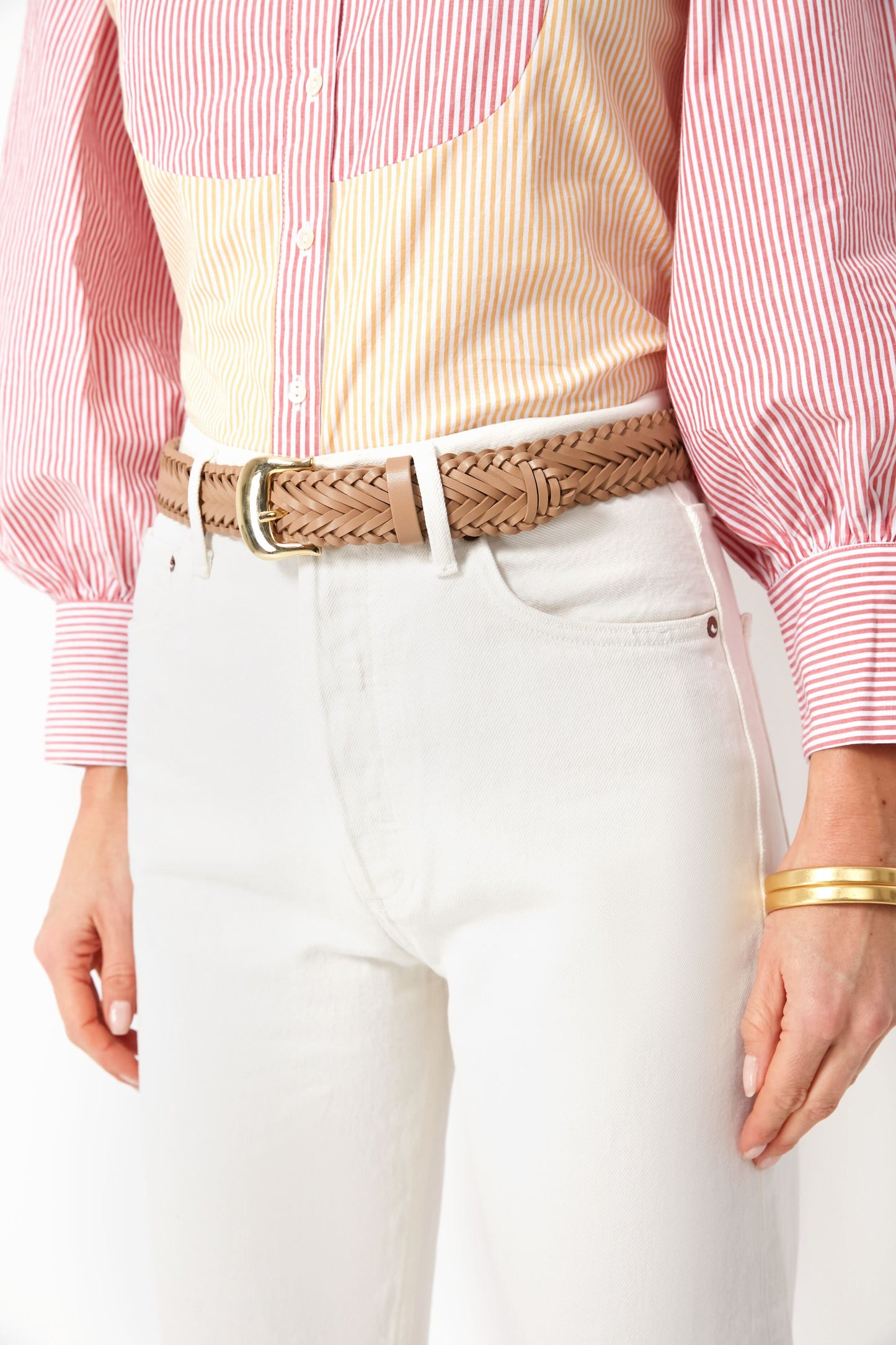 Camel Talia Braid Belt