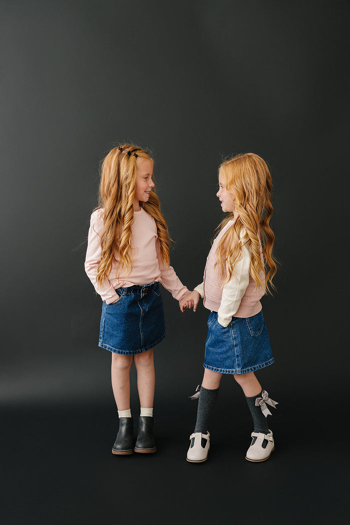 Dark Wash Denim Skirt