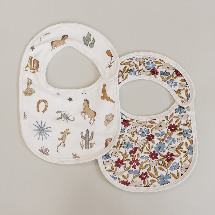 Desert Floral Classic Luxe Fleece Bib