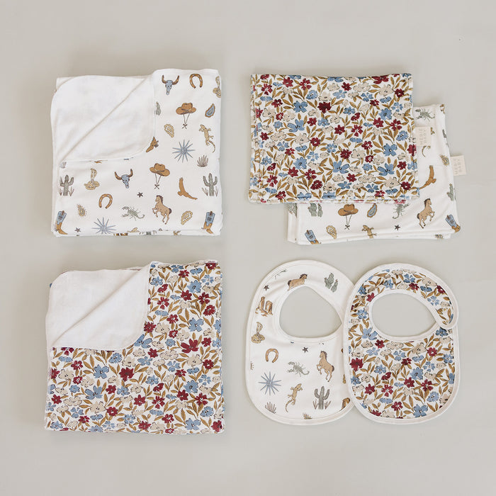 Desert Floral Fleece Burp Cloth