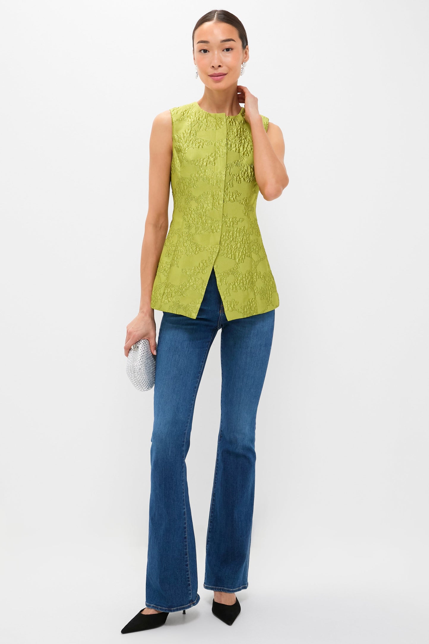 Brocade Metallic Duke Top