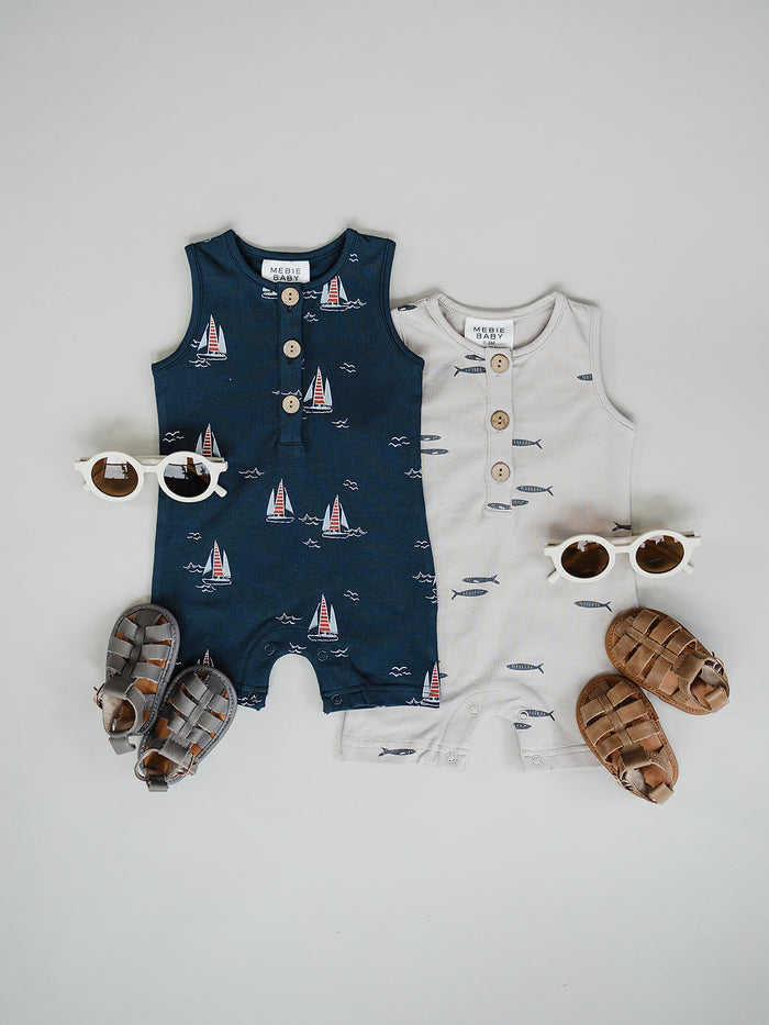 Fish Short Romper