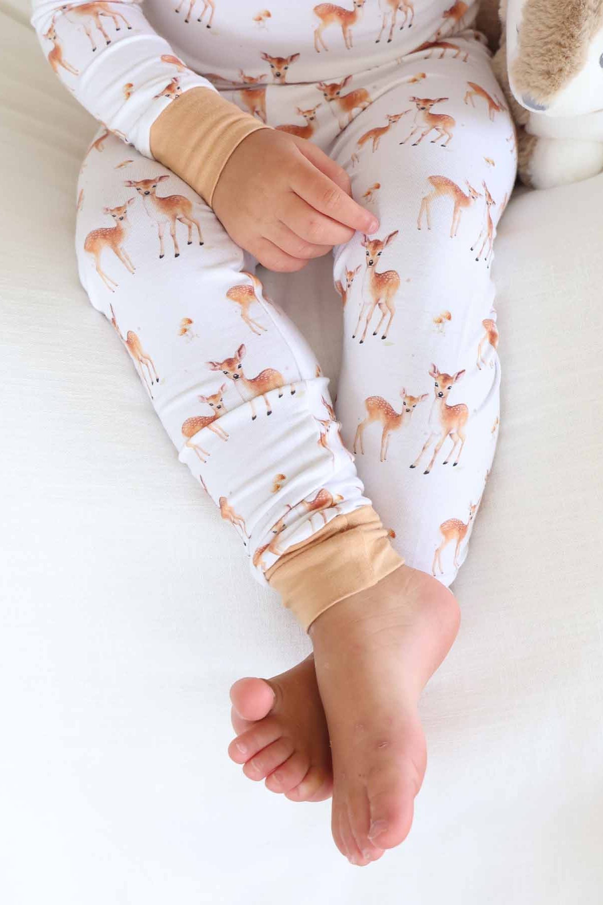 Friendly Fawns Two Piece Pajama Set