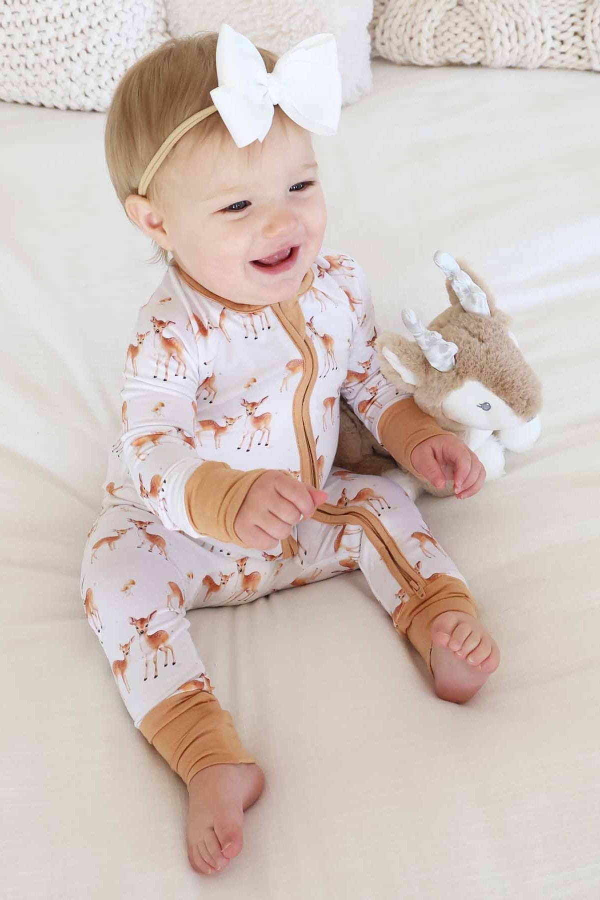 Friendly Fawns Convertible Zip Romper
