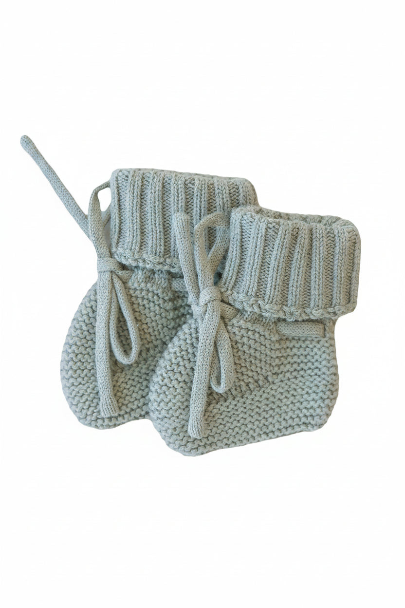 Knit Baby Booties | Smoke