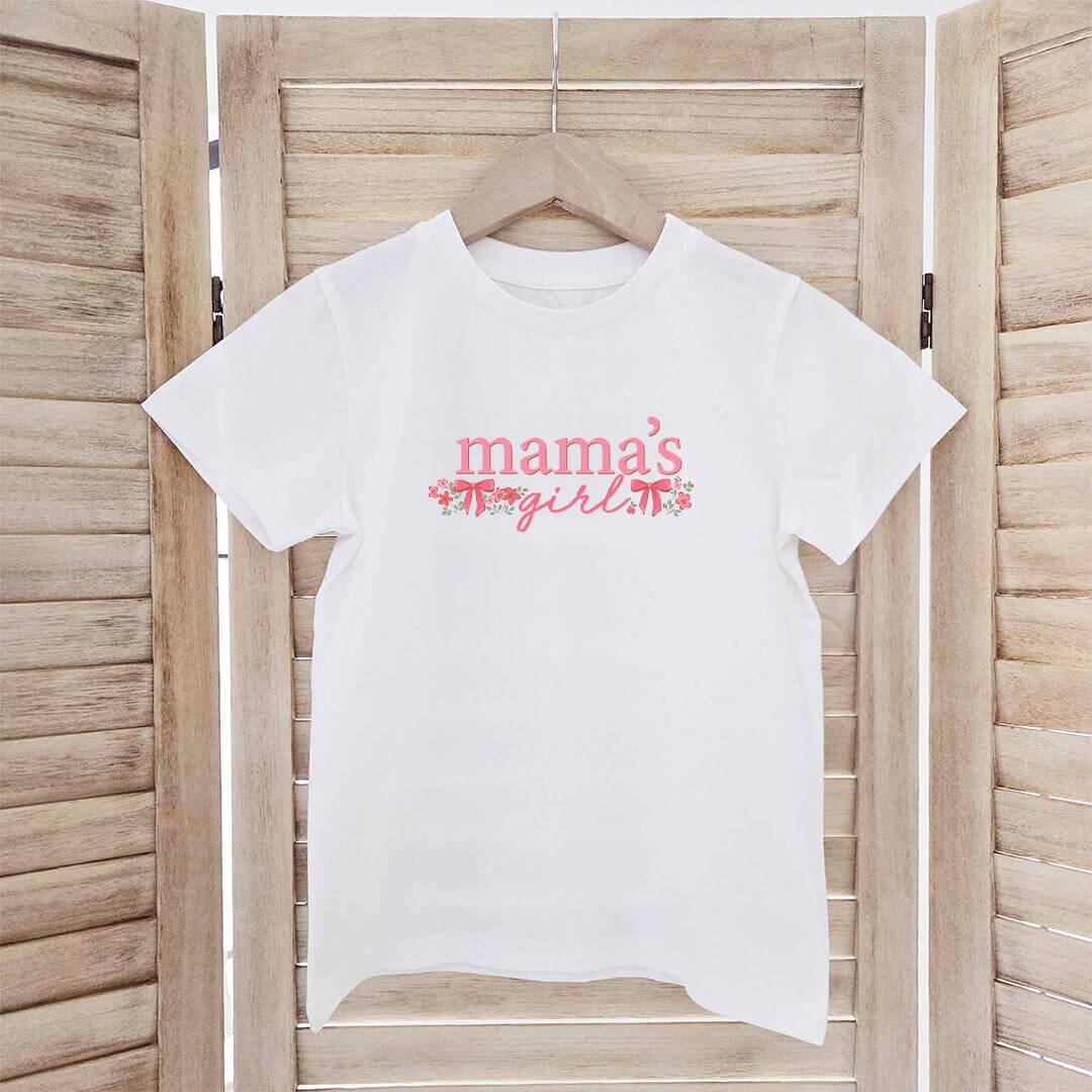 Mama's Girl Kids Graphic Tee | White