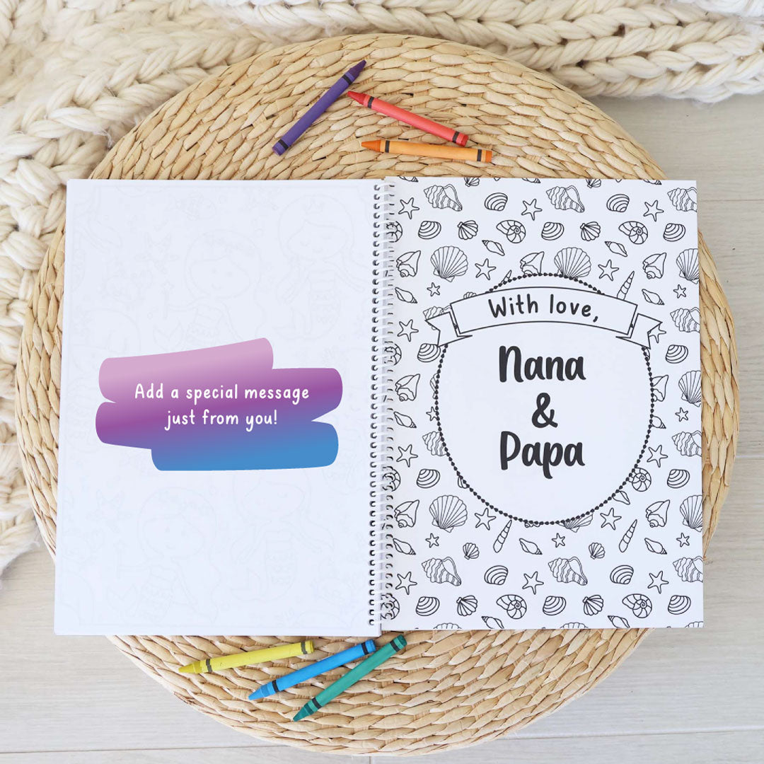 Personalized Coloring Book | Mermaid Magic