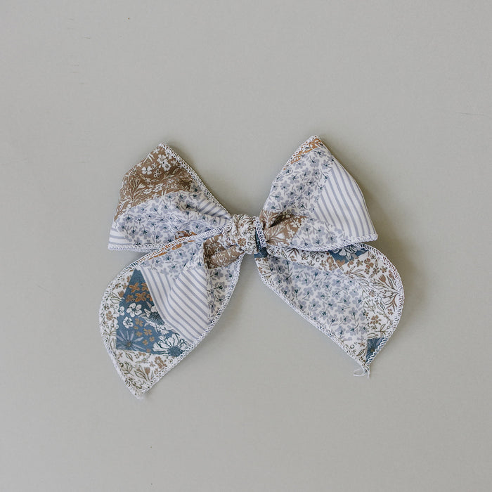 Patchwork Print Hair Bow