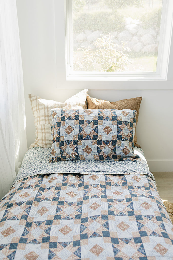 Patchwork Print Muslin Pillow Case