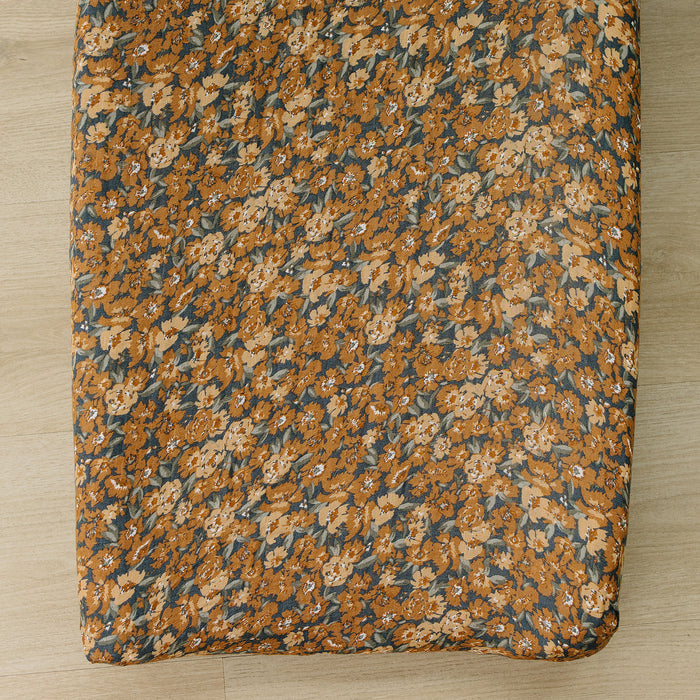 Venetian Floral Muslin Changing Pad Cover