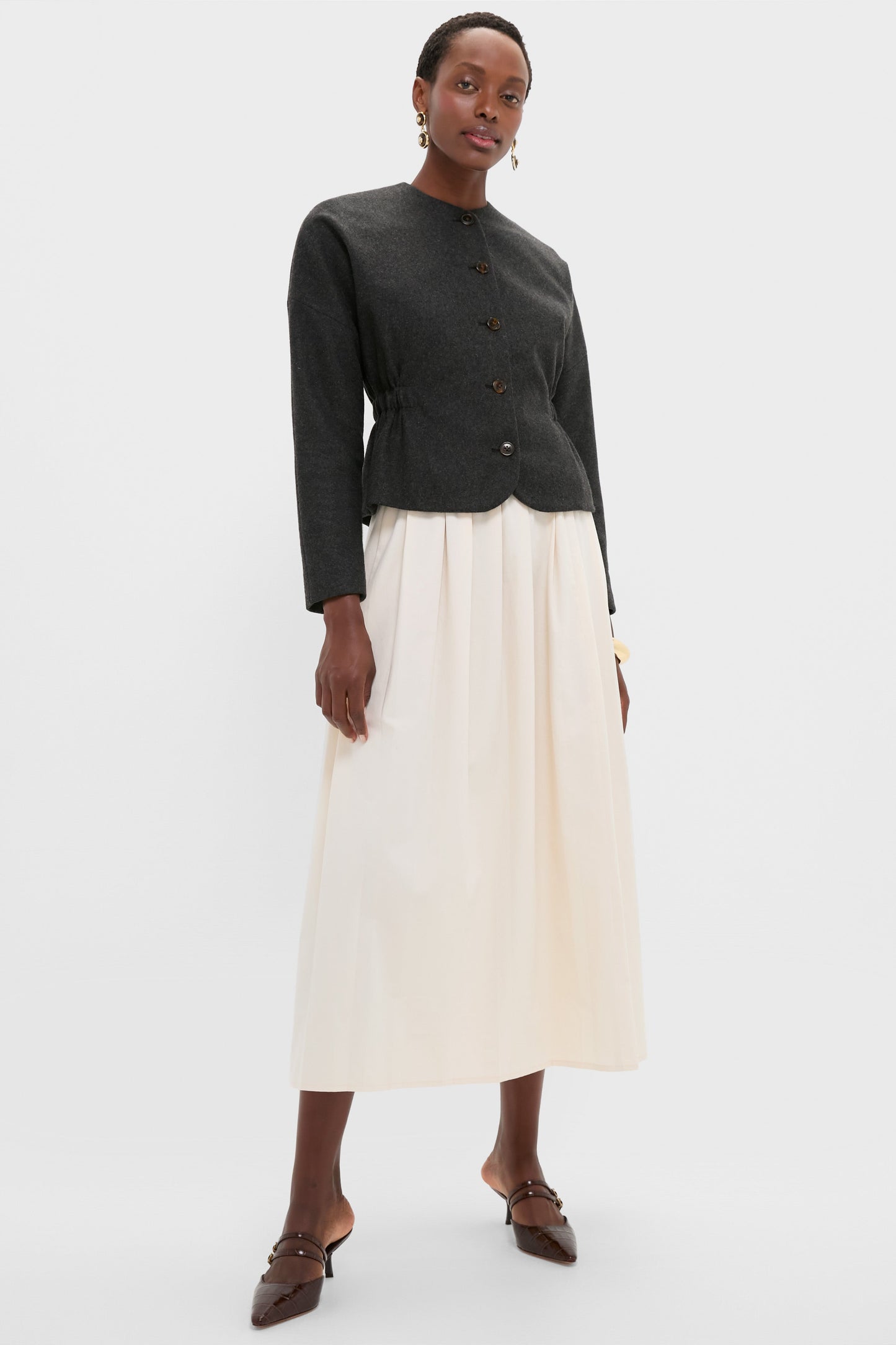 Charcoal Light Atelier Cinch Jacket