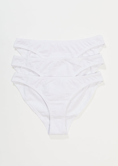 AFENDS Womens Lolly - Bikini Briefs 3 Pack - White