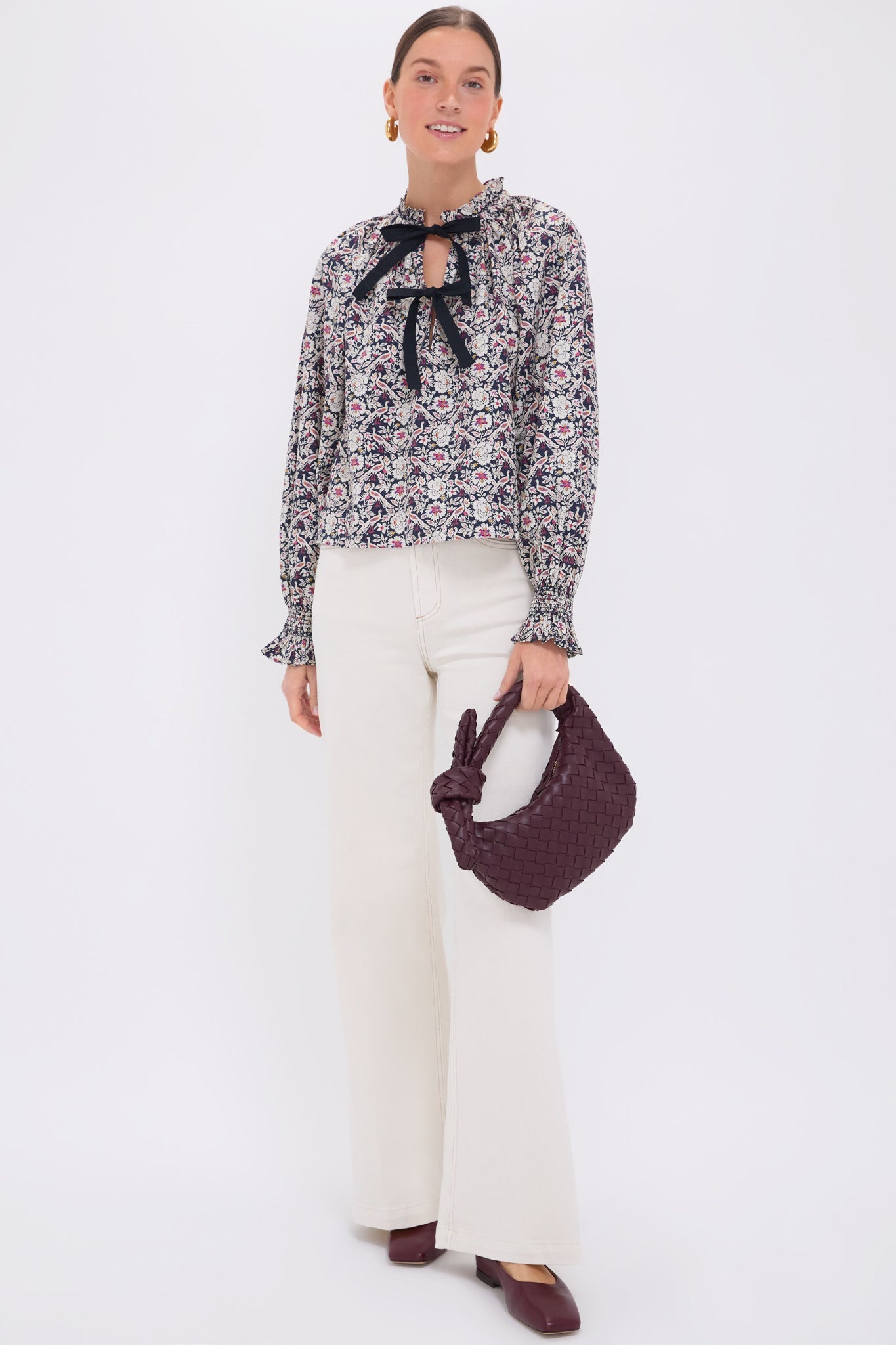 Bordeaux Plume Aiden Top