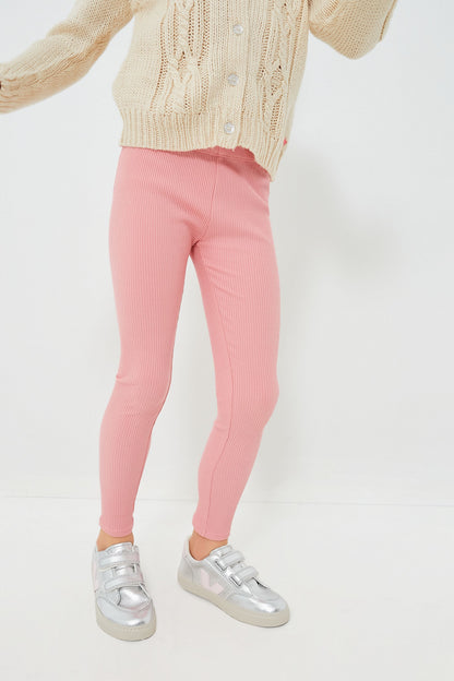 Brandied Apricot Organic Rib Leggings