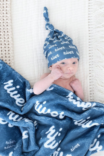 Baby Blues Personalized Knotted Hat