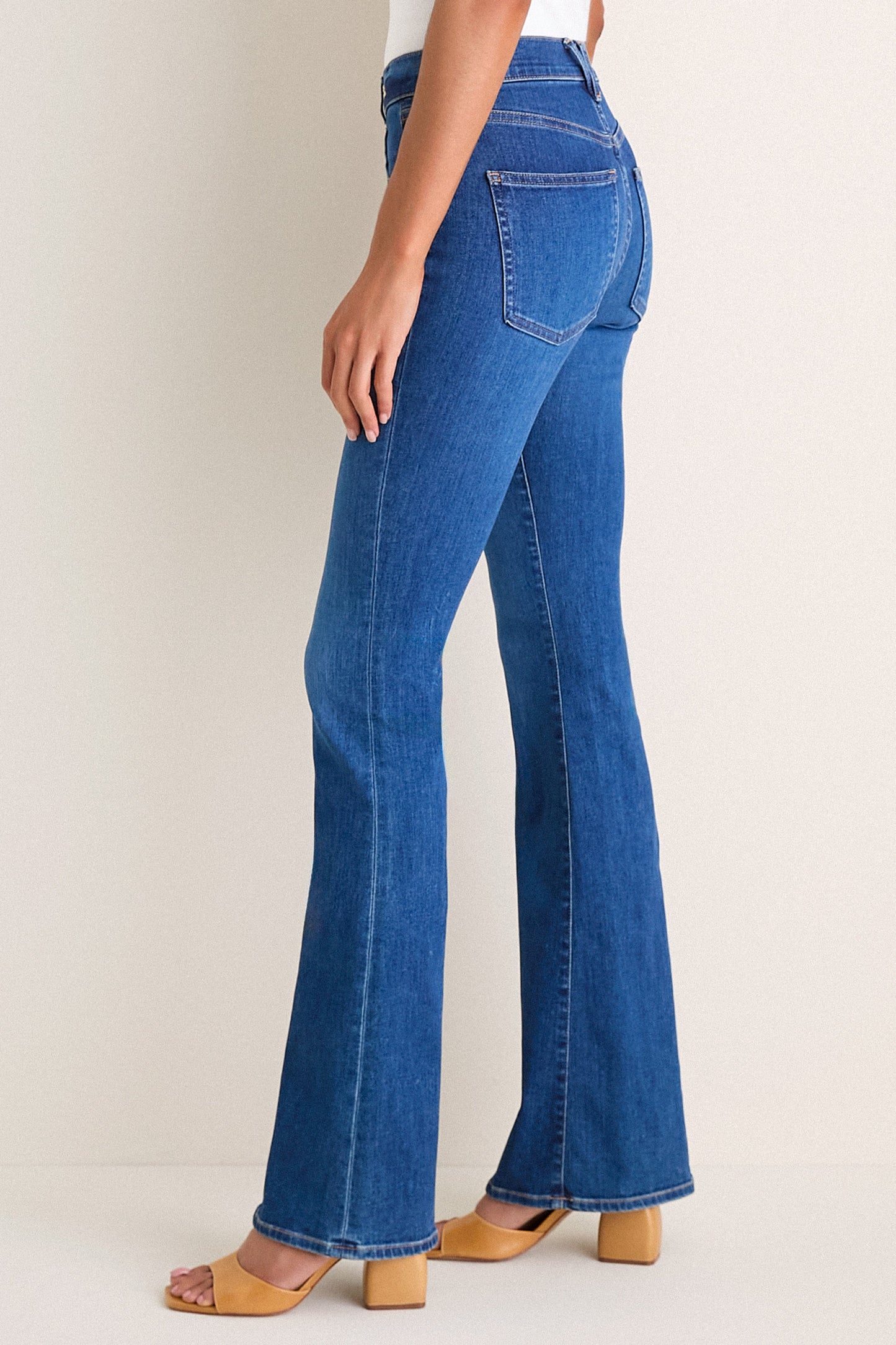 Bright Blue Beverly High Rise Skinny Flare