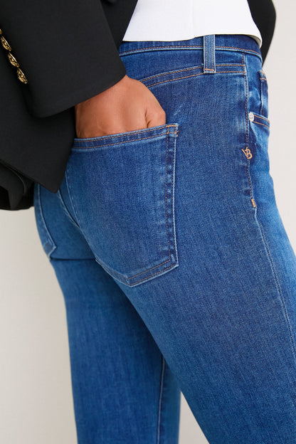Bright Blue Beverly High Rise Skinny Flare
