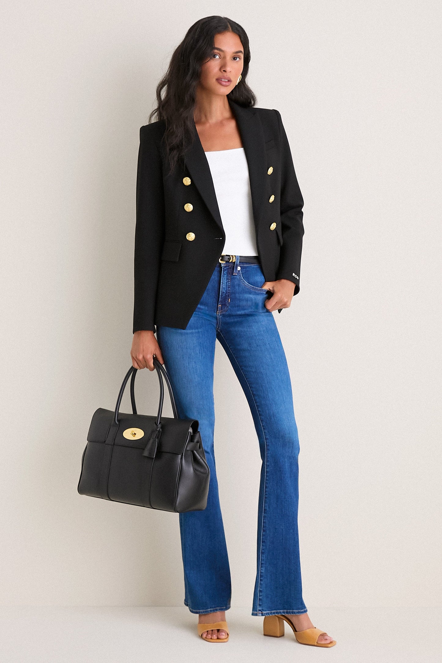 Bright Blue Beverly High Rise Skinny Flare