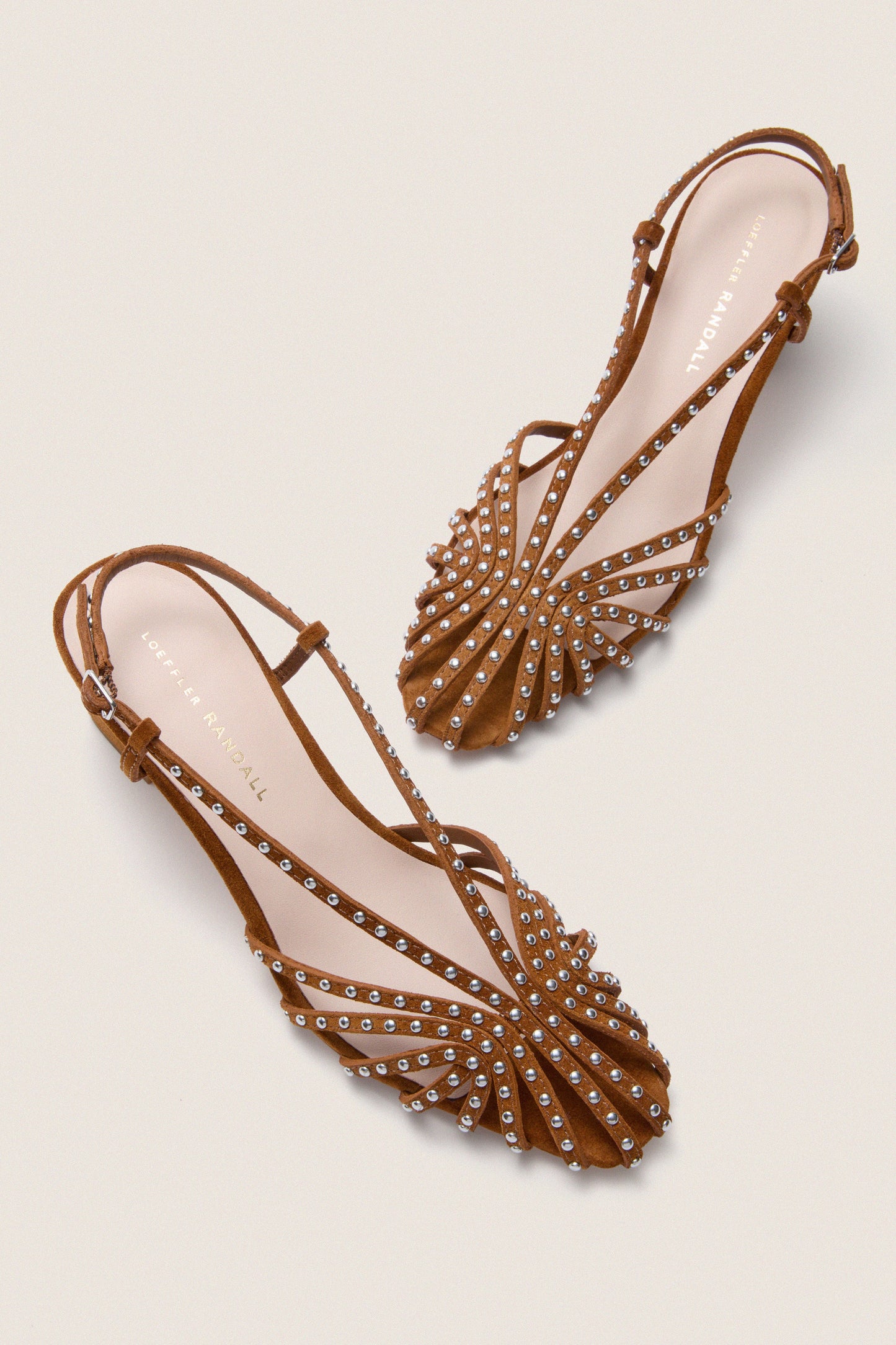 Cacao Suede Studded Priscilla Heels