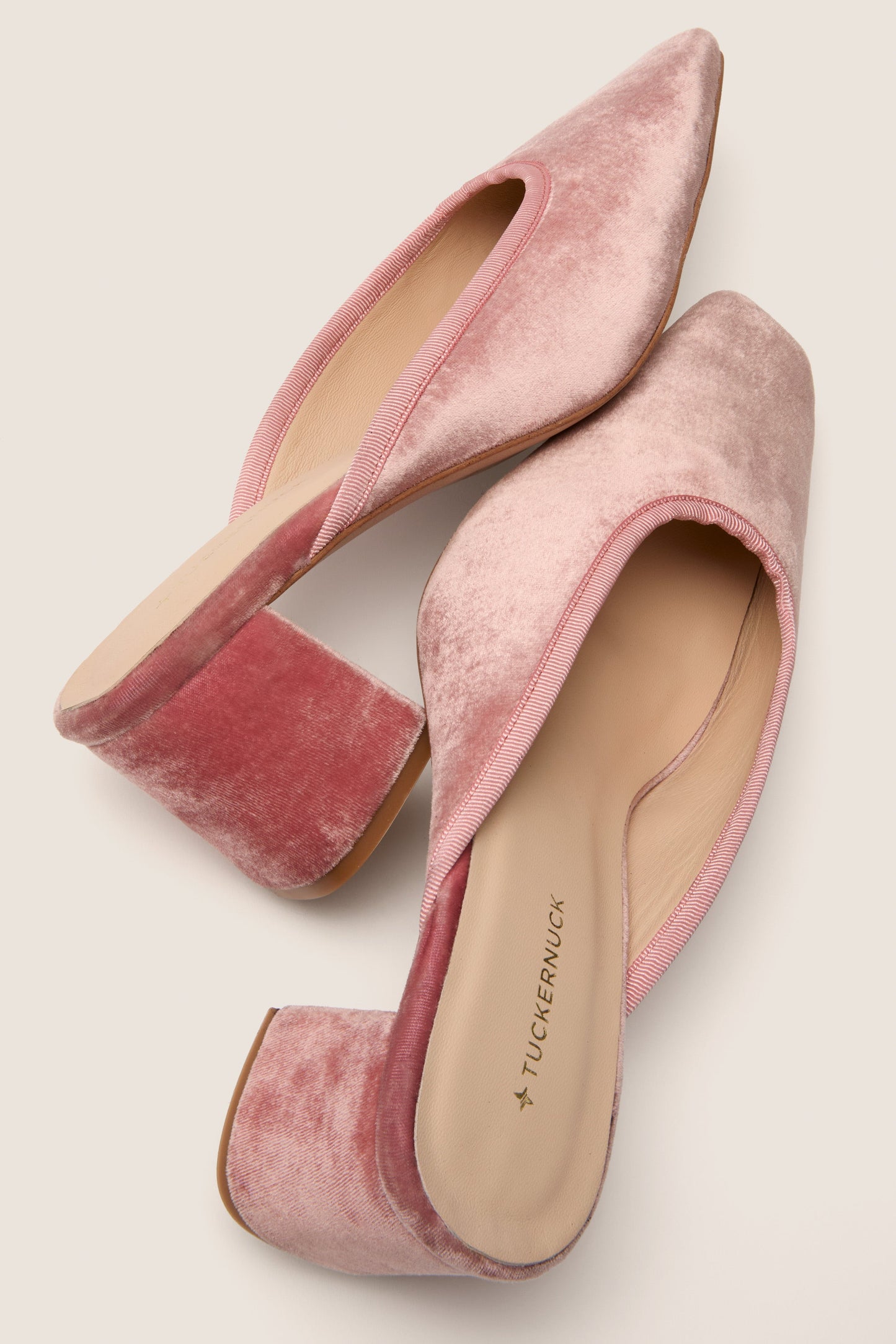 Blush Velvet Tilda Mules