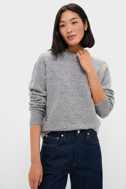 Charcoal Diamonte Aura Sweater