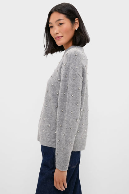 Charcoal Diamonte Aura Sweater