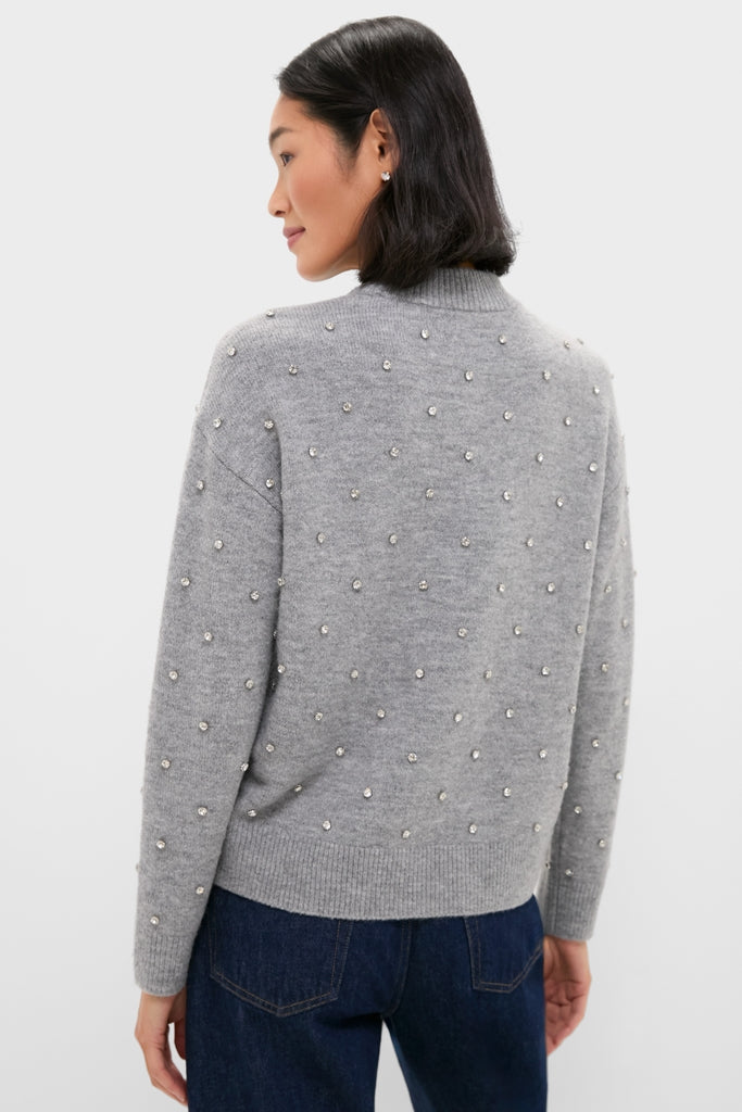 Charcoal Diamonte Aura Sweater