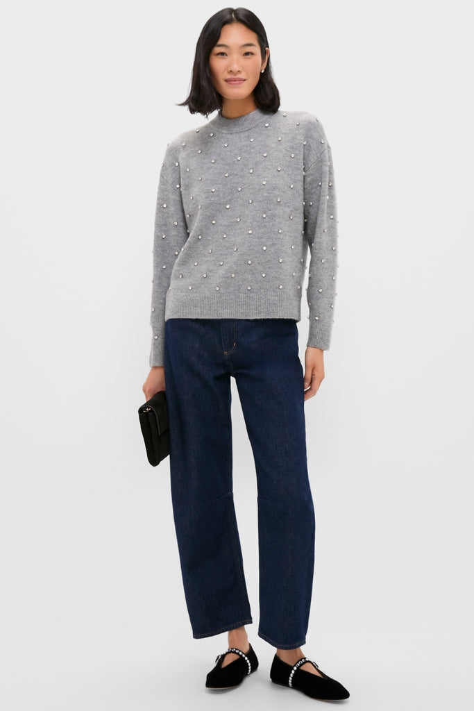 Charcoal Diamonte Aura Sweater