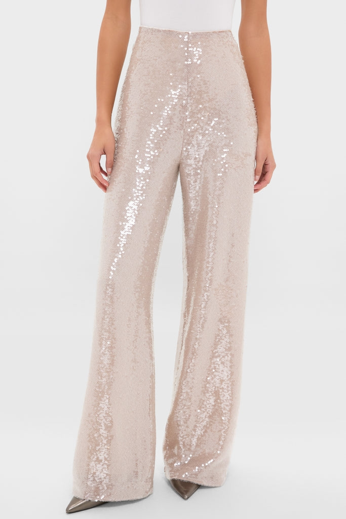Champagne Sequin Tatum Pants